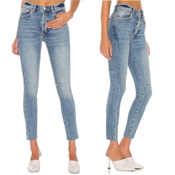 We The Free Stella Distressed High Rise Skinny Jeans - Picture 1 of 9